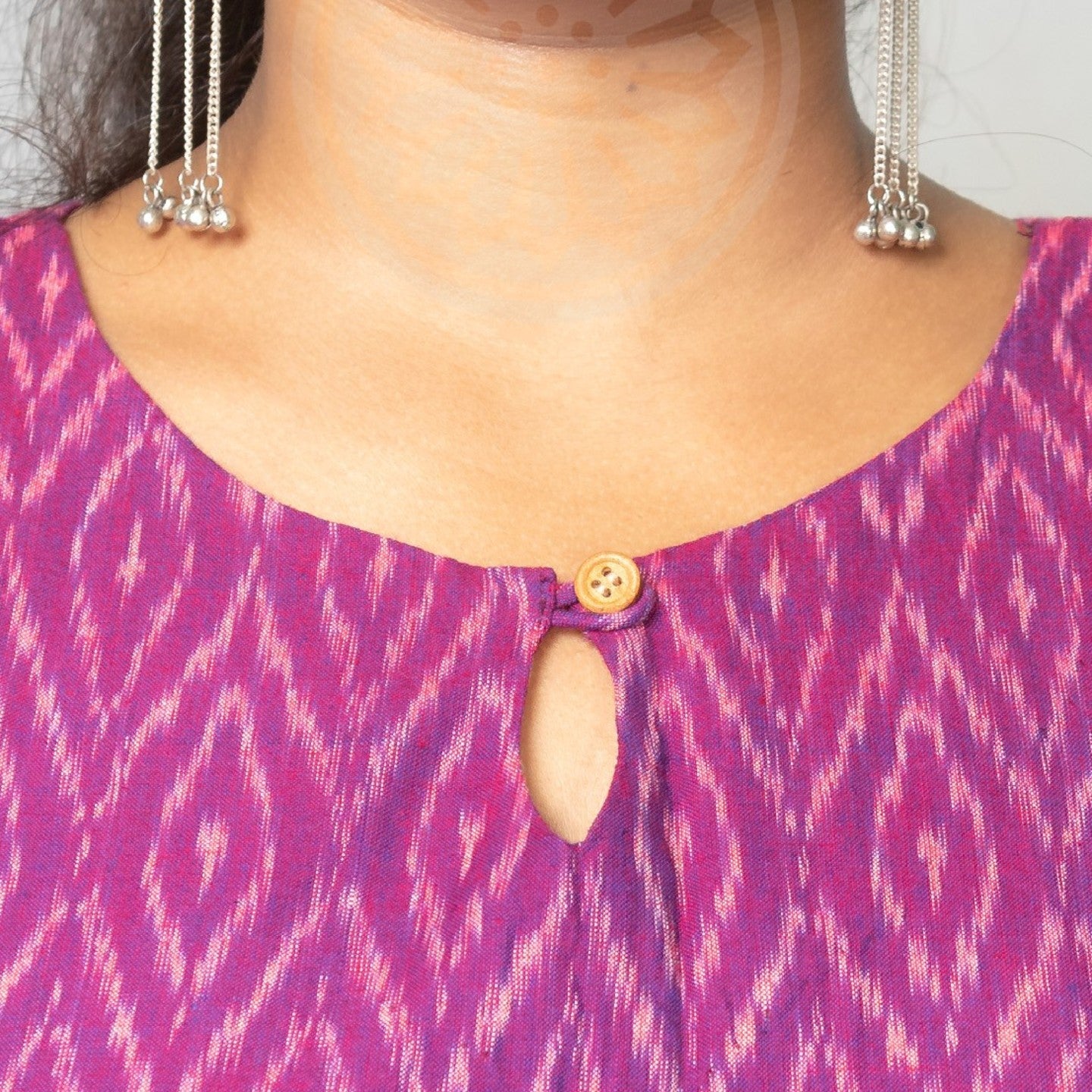 Purple Ikat Kurta
