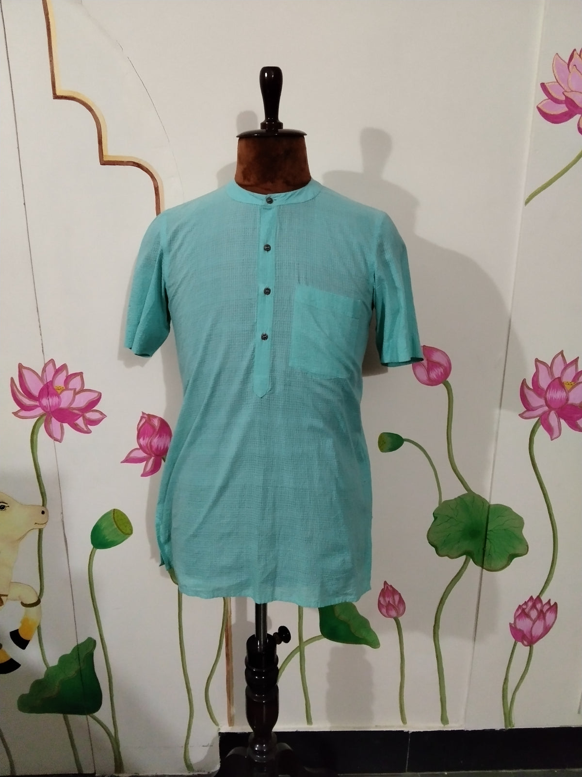 Sea Green Cotton Kurta