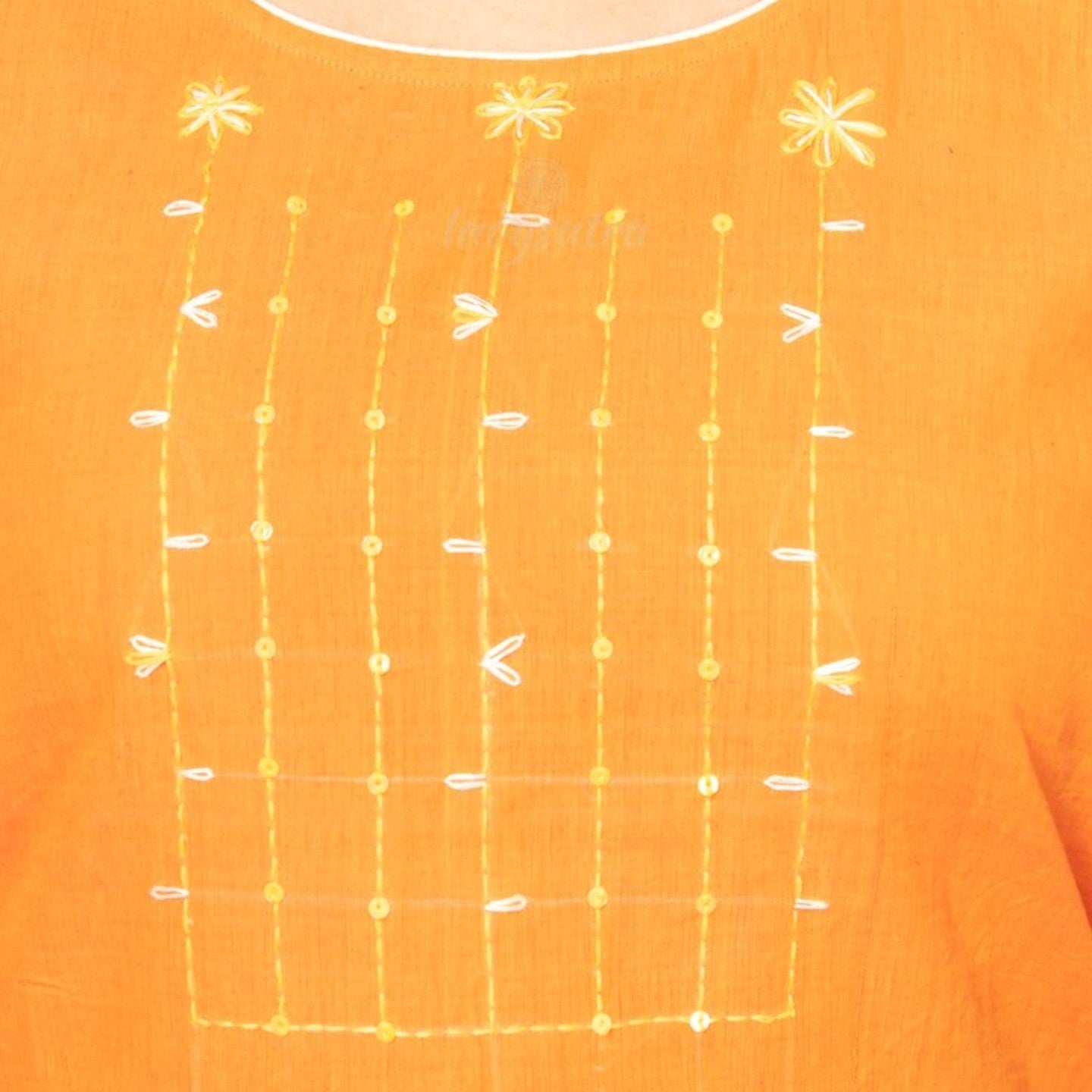 Mangalagiri Orange dress - Mandara
