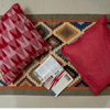 Red and White Ikat Cushion Cover set