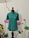 Beach Green Linen Kurta