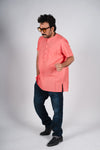 Orange Cotton Kurta