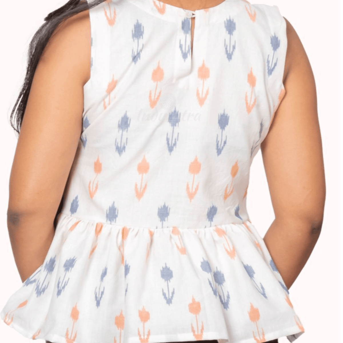 Peplum Top - White