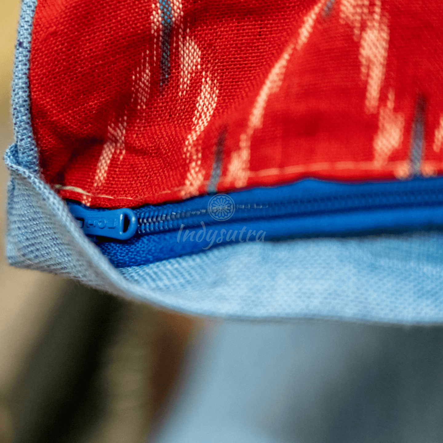 Red Ikat Cushion Cover set