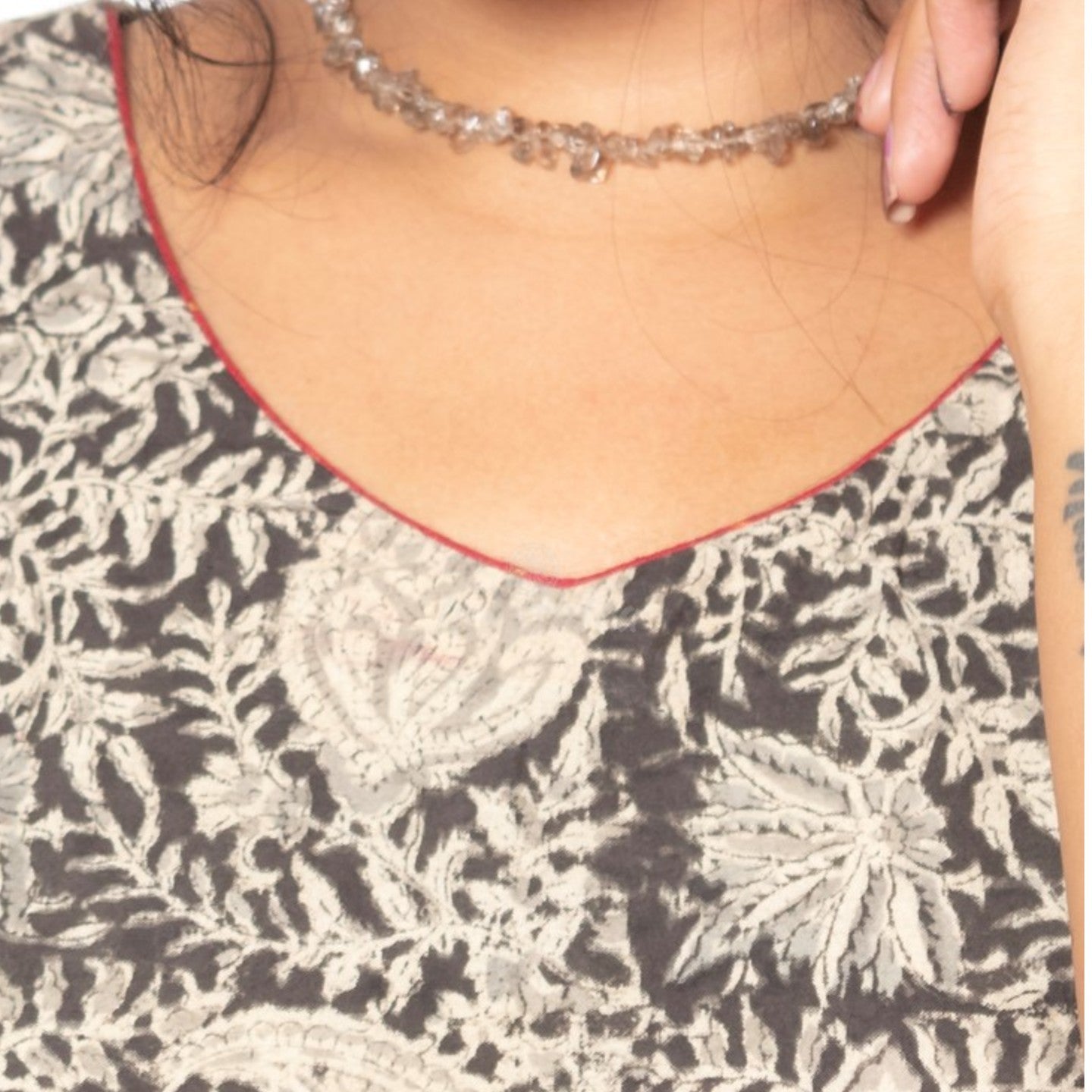 Black Kalamkari Dress - Padmini Dress