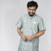 Sea Green Ikat Short Kurta