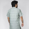 Sea Green Ikat Short Kurta