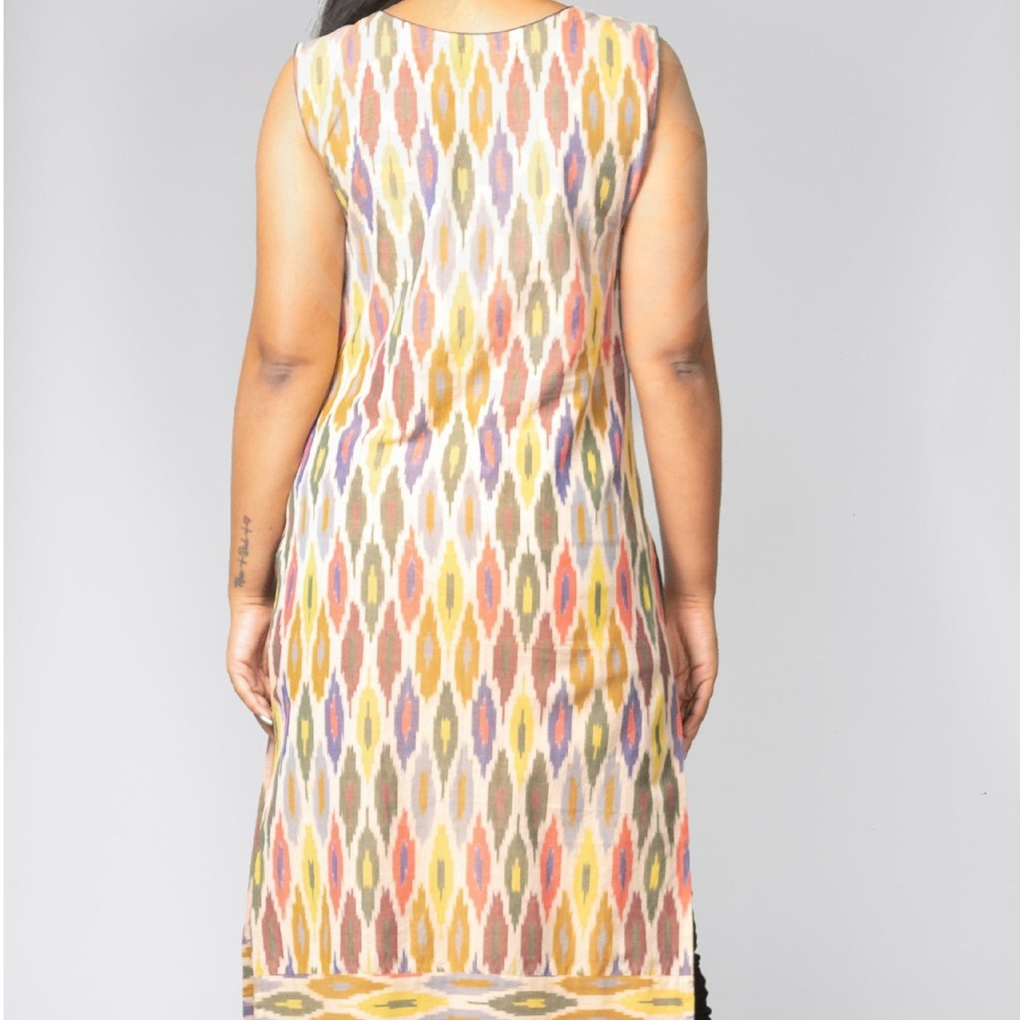 Ikkat Kurti - Multicolor
