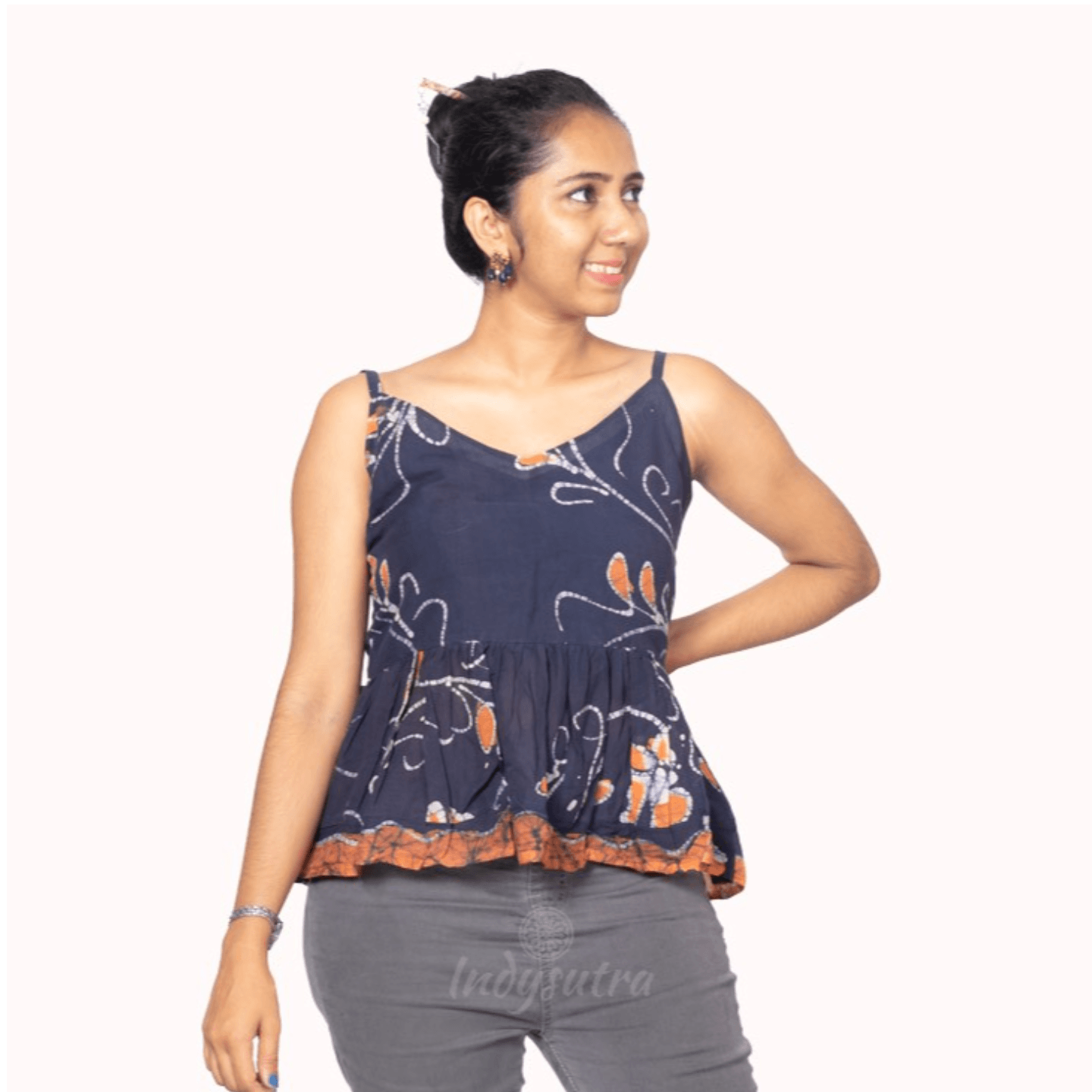 Crop Top - Bhatik Blue