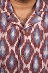 Coca Brown Ikat Shirt