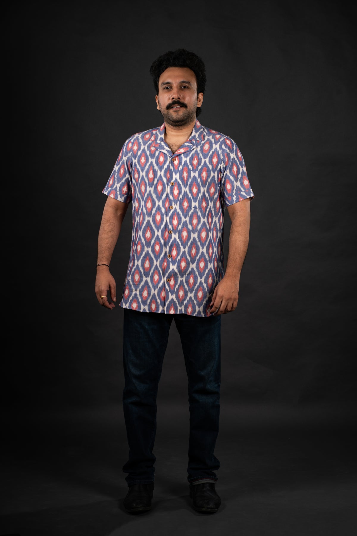 Cielo Blue Ikat Shirt