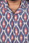 Cielo Blue Ikat Shirt