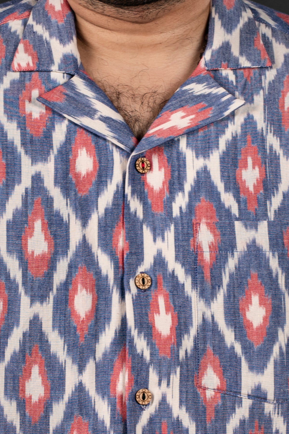 Cielo Blue Ikat Shirt