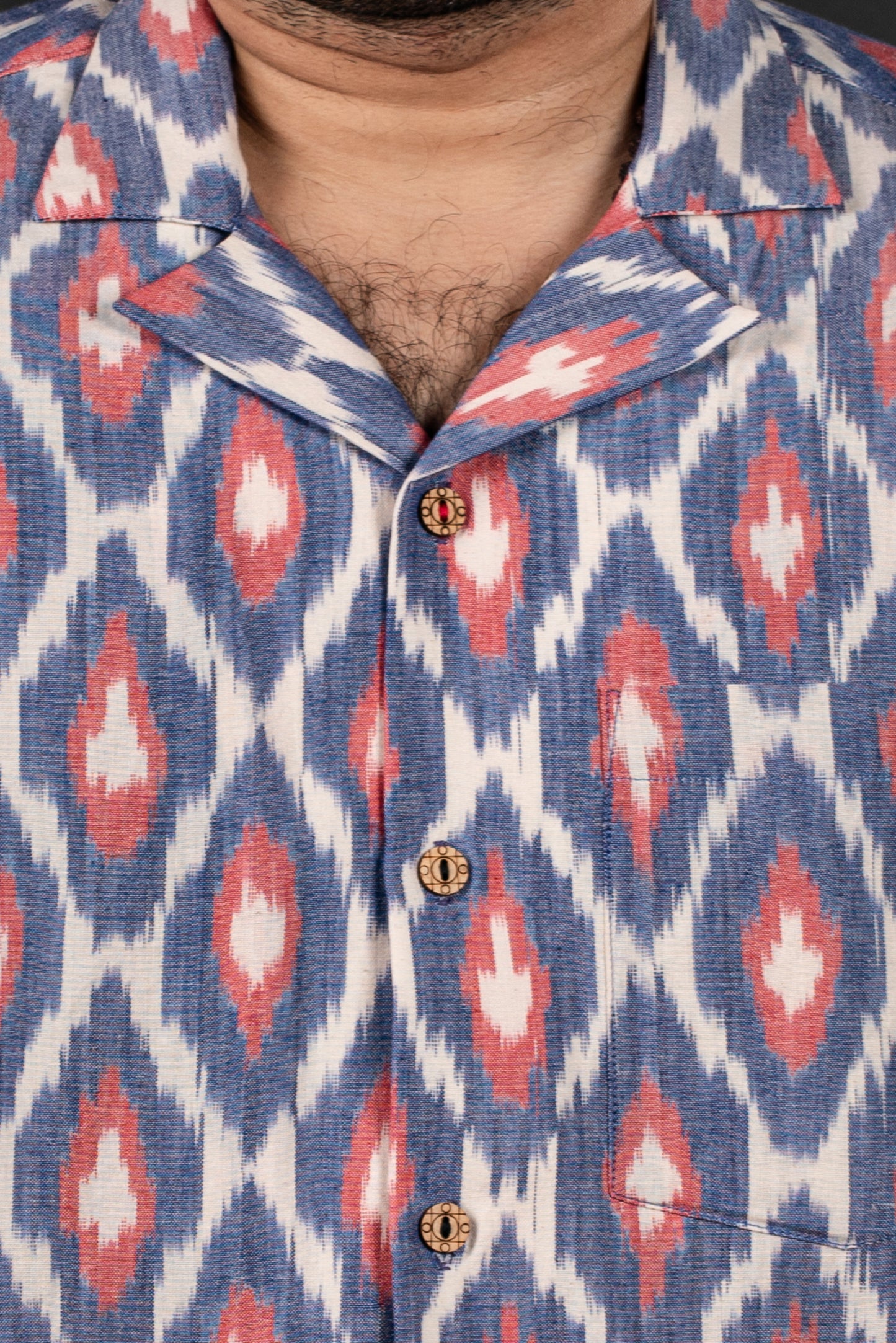 Cielo Blue Ikat Shirt