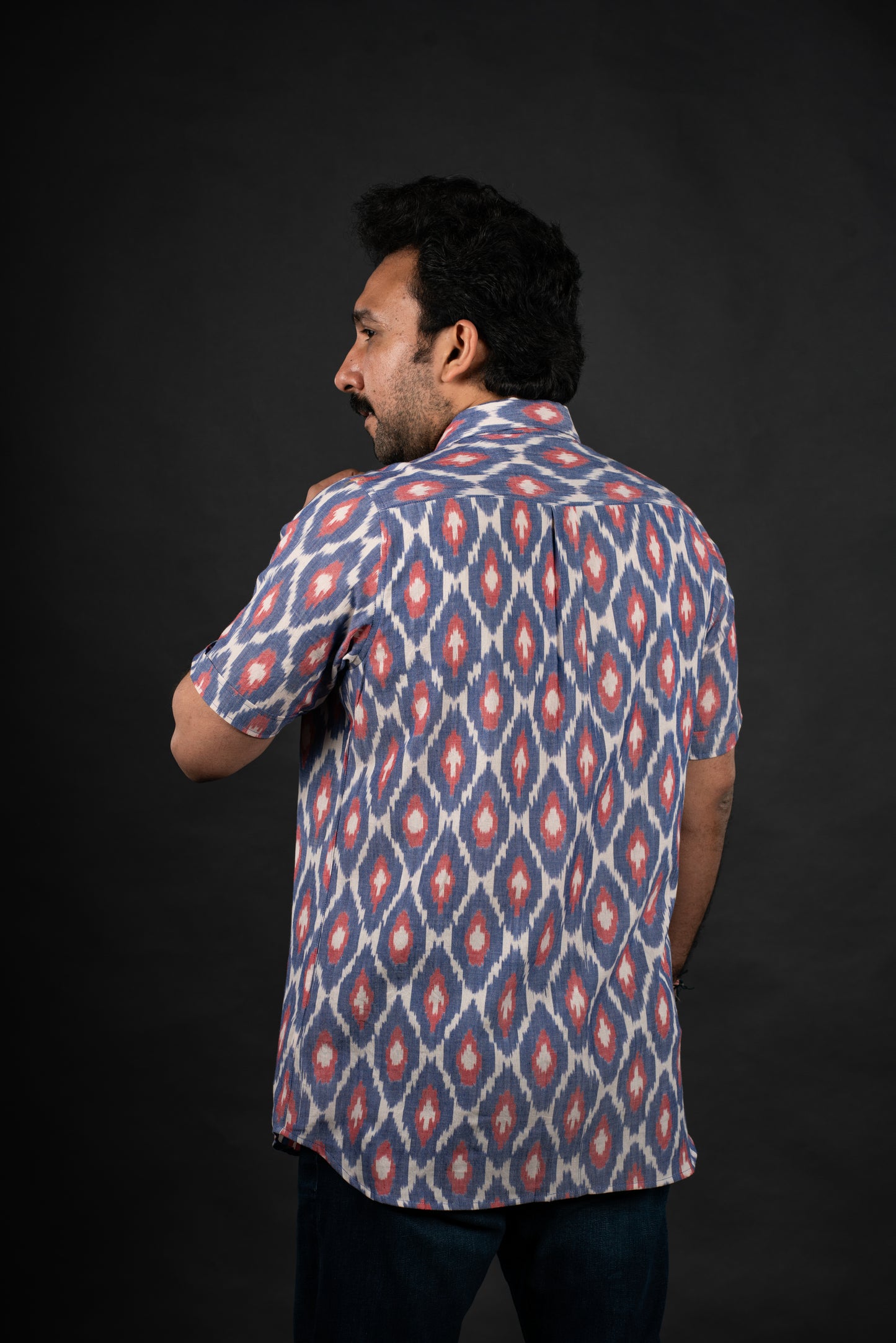 Cielo Blue Ikat Shirt