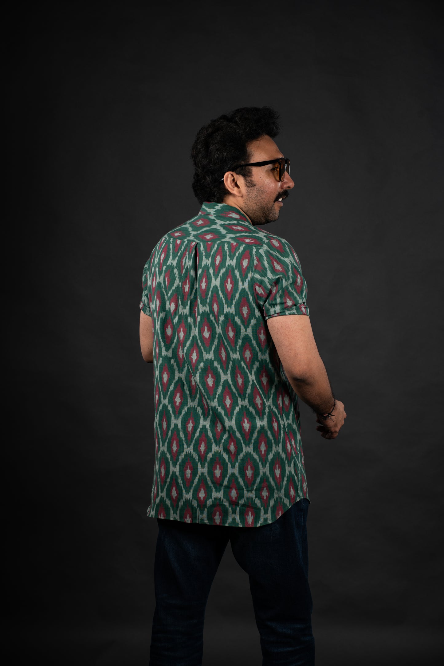 Tropica Green Ikat Shirt