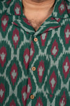Tropica Green Ikat Shirt