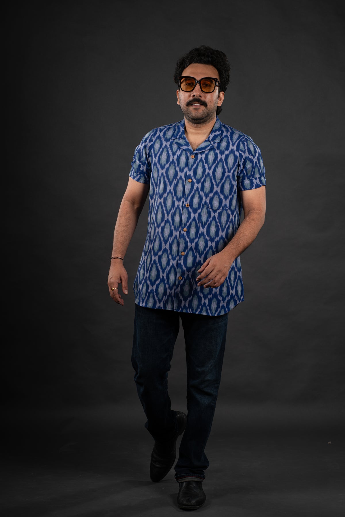 Rio Blue Ikat Shirt