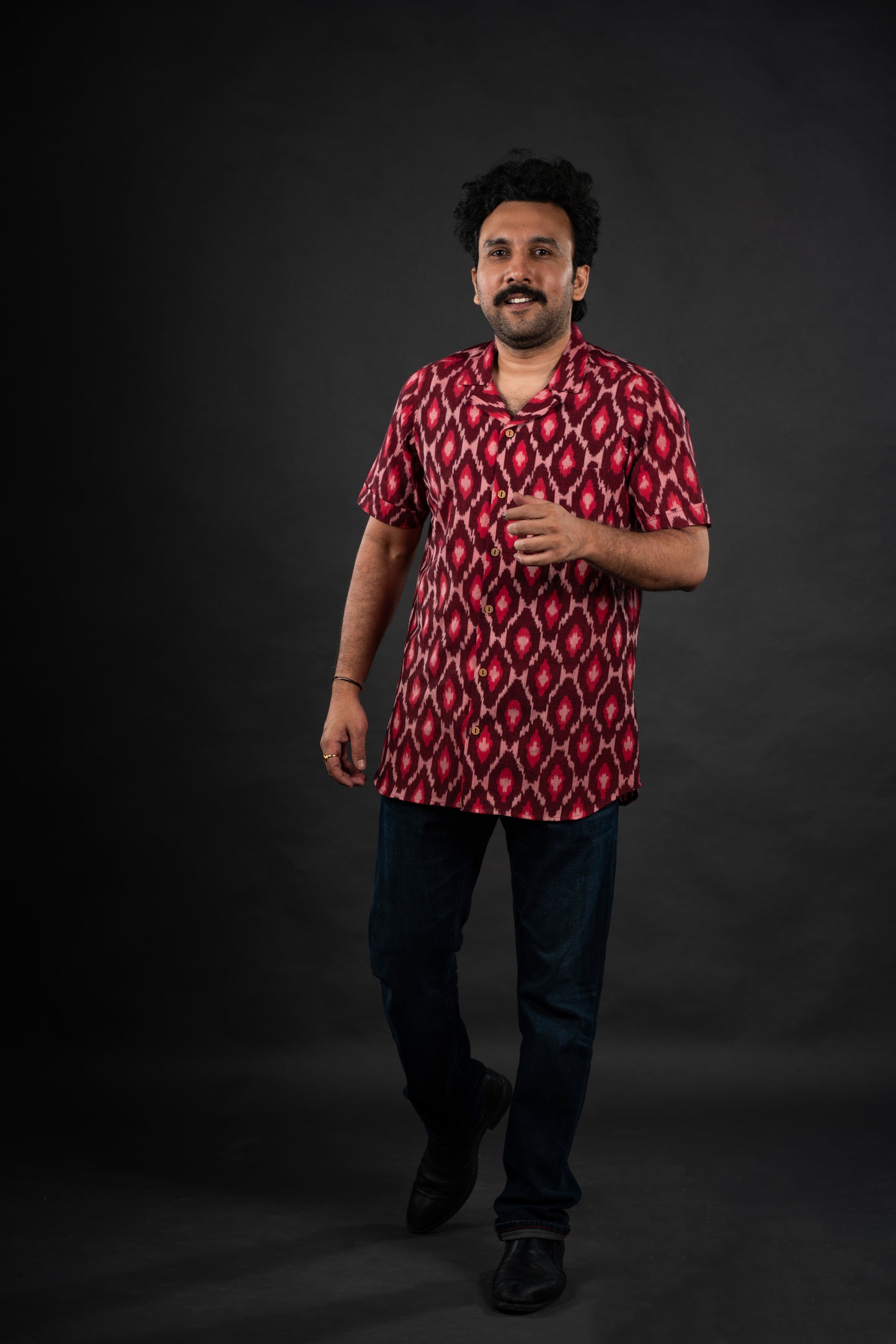 Red Salsa Ikat Shirt