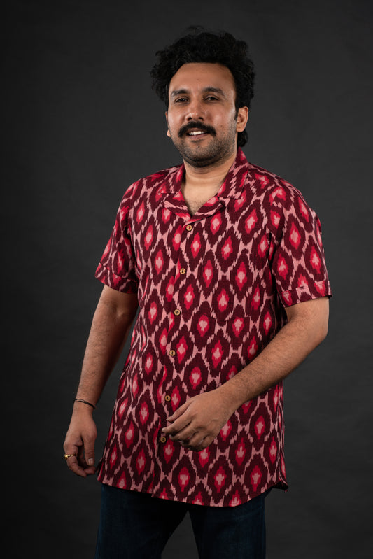 Red Salsa Ikat Shirt