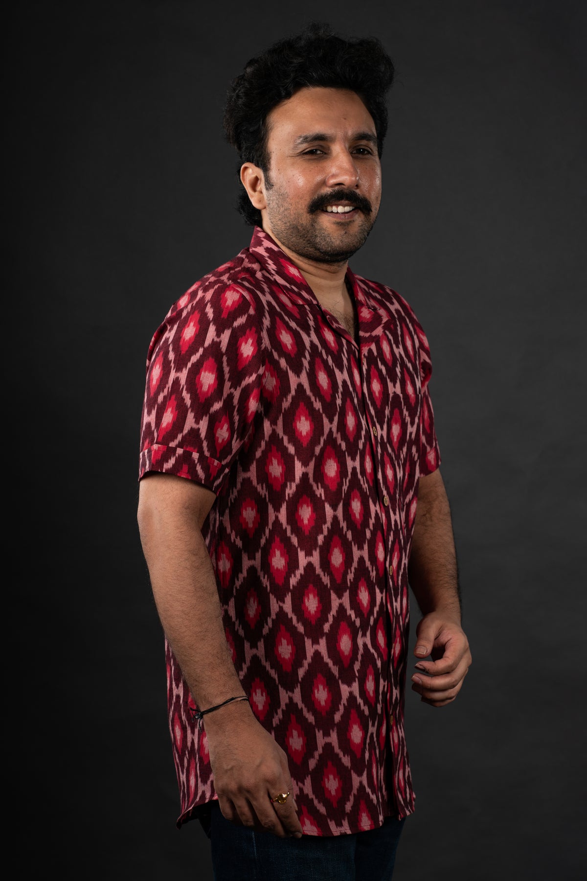 Red Salsa Ikat Shirt