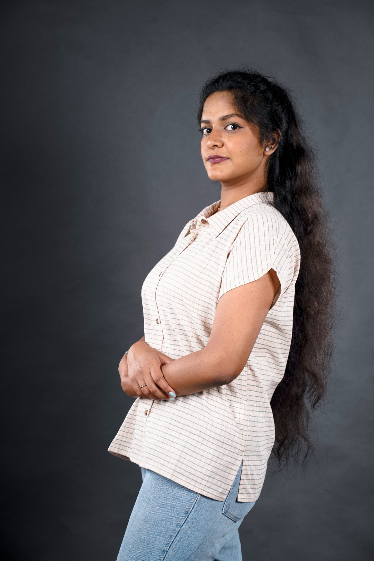 Khadi checks Formal Shirts
