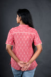 Ikat Baby Pink Formal Shirt