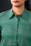 Khadi Formal Green Shirts