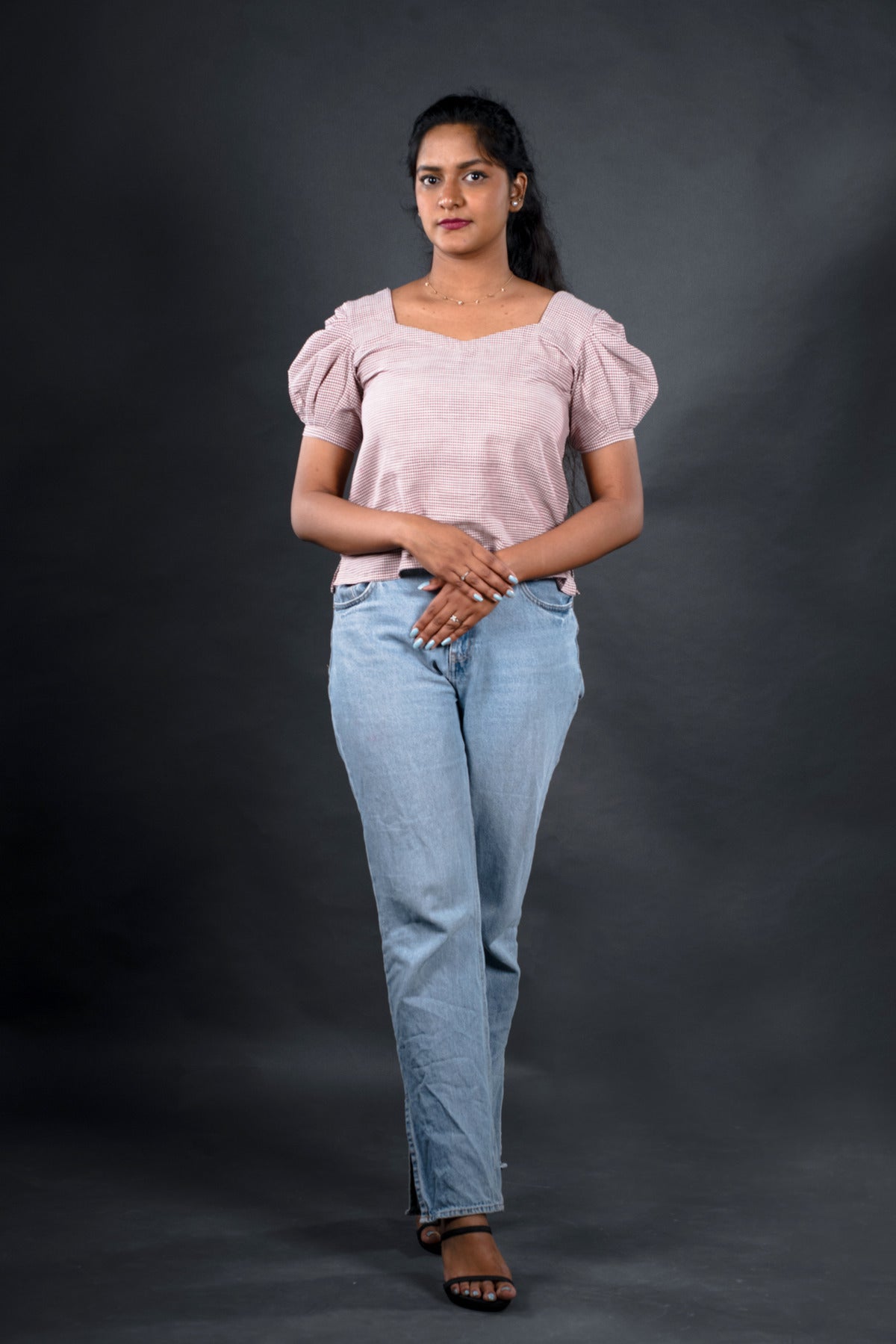 Handloom Checks- Short top