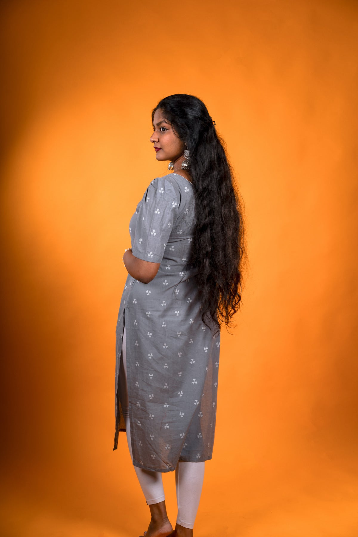 Grey Cotton Kurti