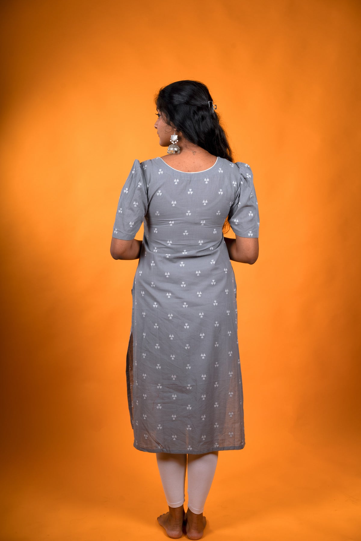 Grey Cotton Kurti