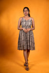 Black Kalamkari Dress - Lilly