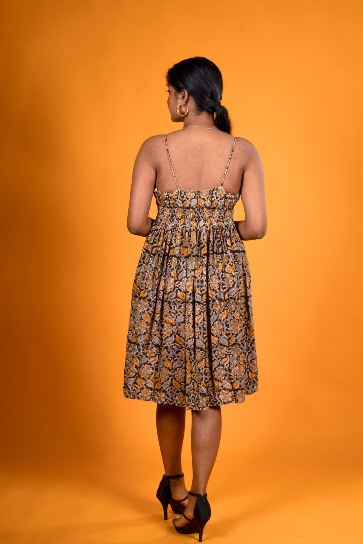 Yellow Kalamkari dress - Lilly