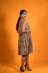 Yellow Kalamkari dress - Lilly