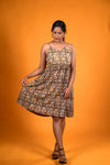 Yellow Kalamkari dress - Lilly