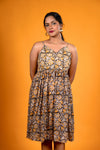 Yellow Kalamkari dress - Lilly