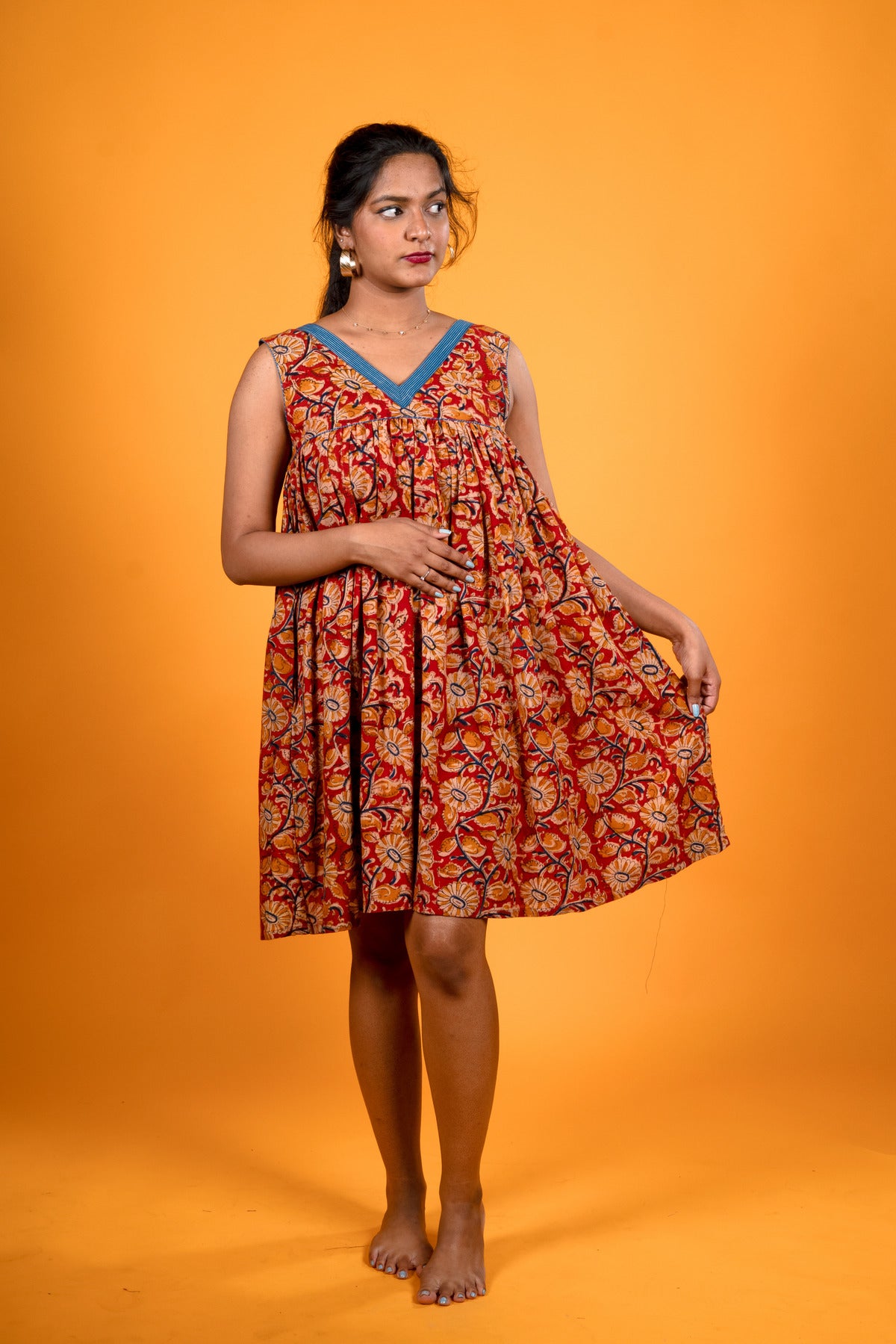 Kalamkari Dress -  Kadamba