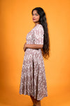 Peach Ikat Dress - Summer Beach