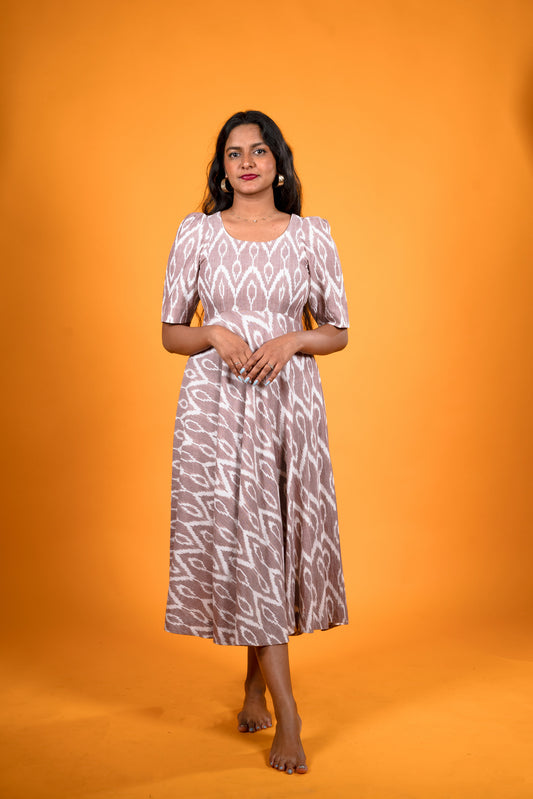 Peach Ikat Dress - Summer Beach