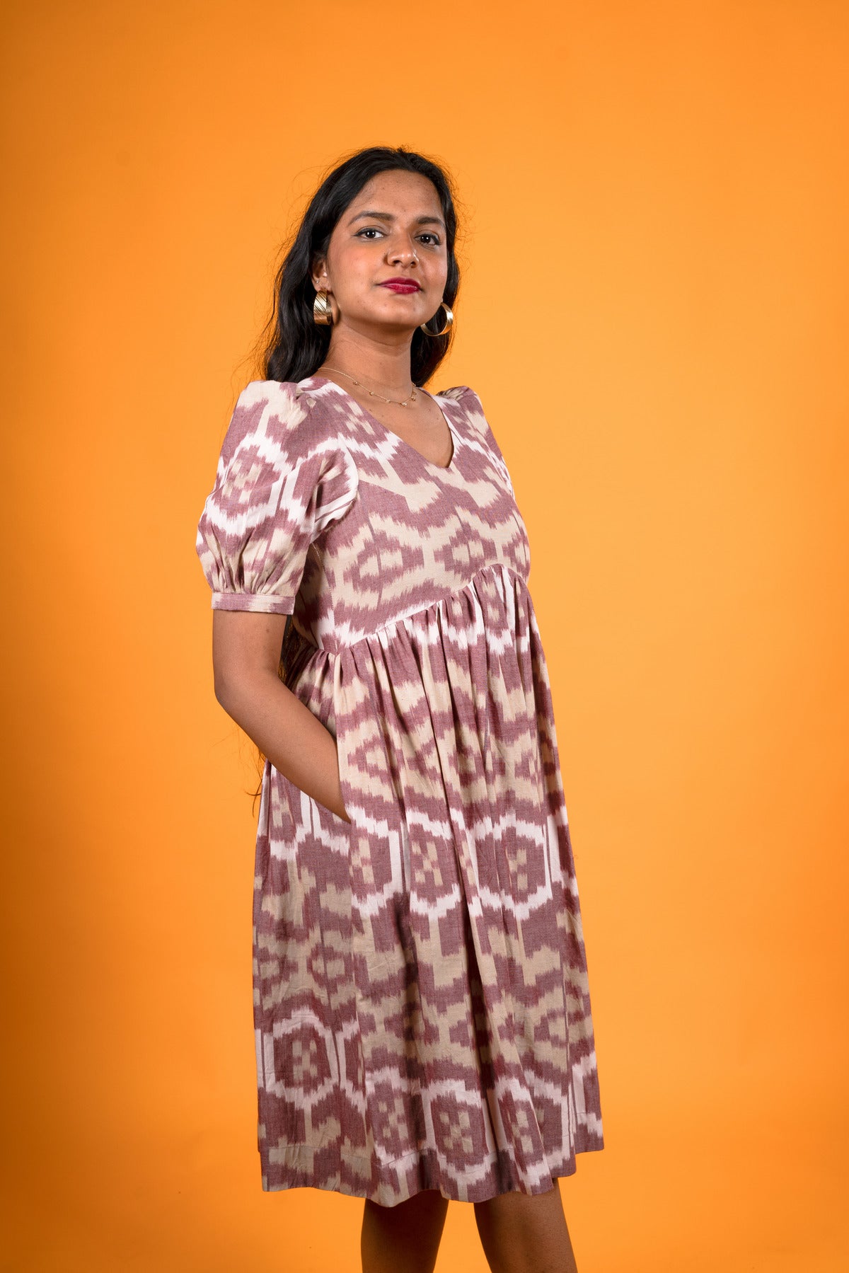 Ikat weave Dress - Vanya