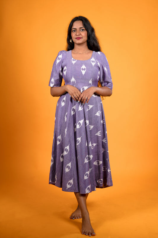 Lavender Ikat Dress - Summer Beach