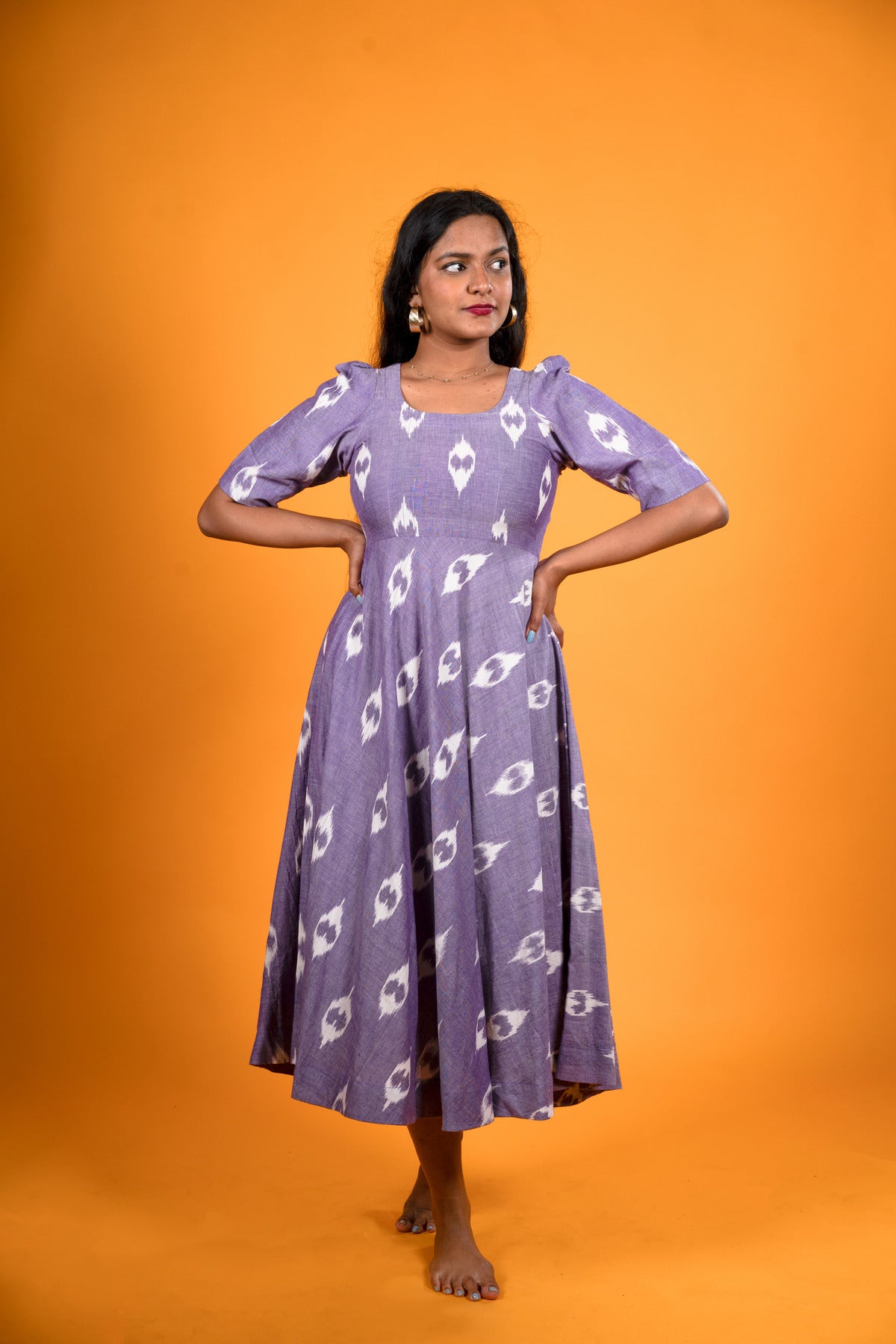 Lavender Ikat Dress - Summer Beach