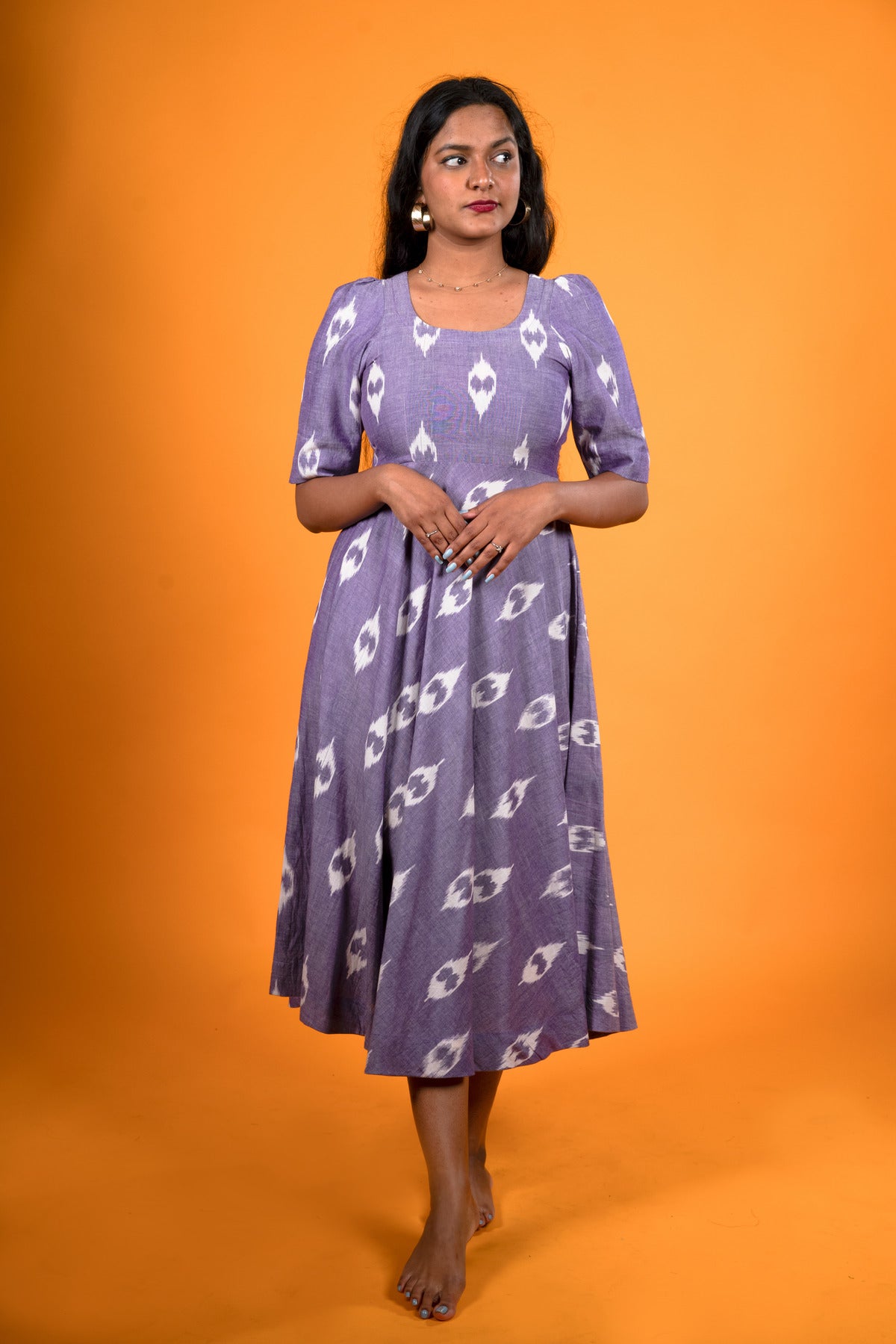 Lavender Ikat Dress - Summer Beach