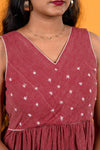 Maroon Khadi Stripes - Ratna Prabha