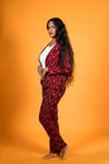 Maroon Ikat - Co-ord set