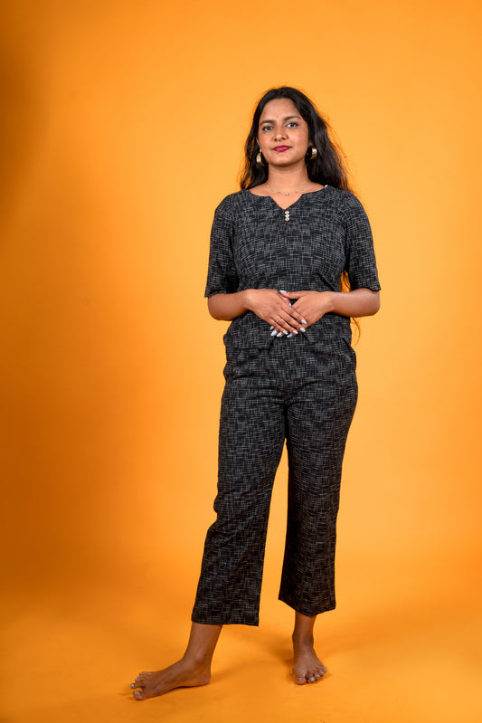 Black Ikat - Co-ord set