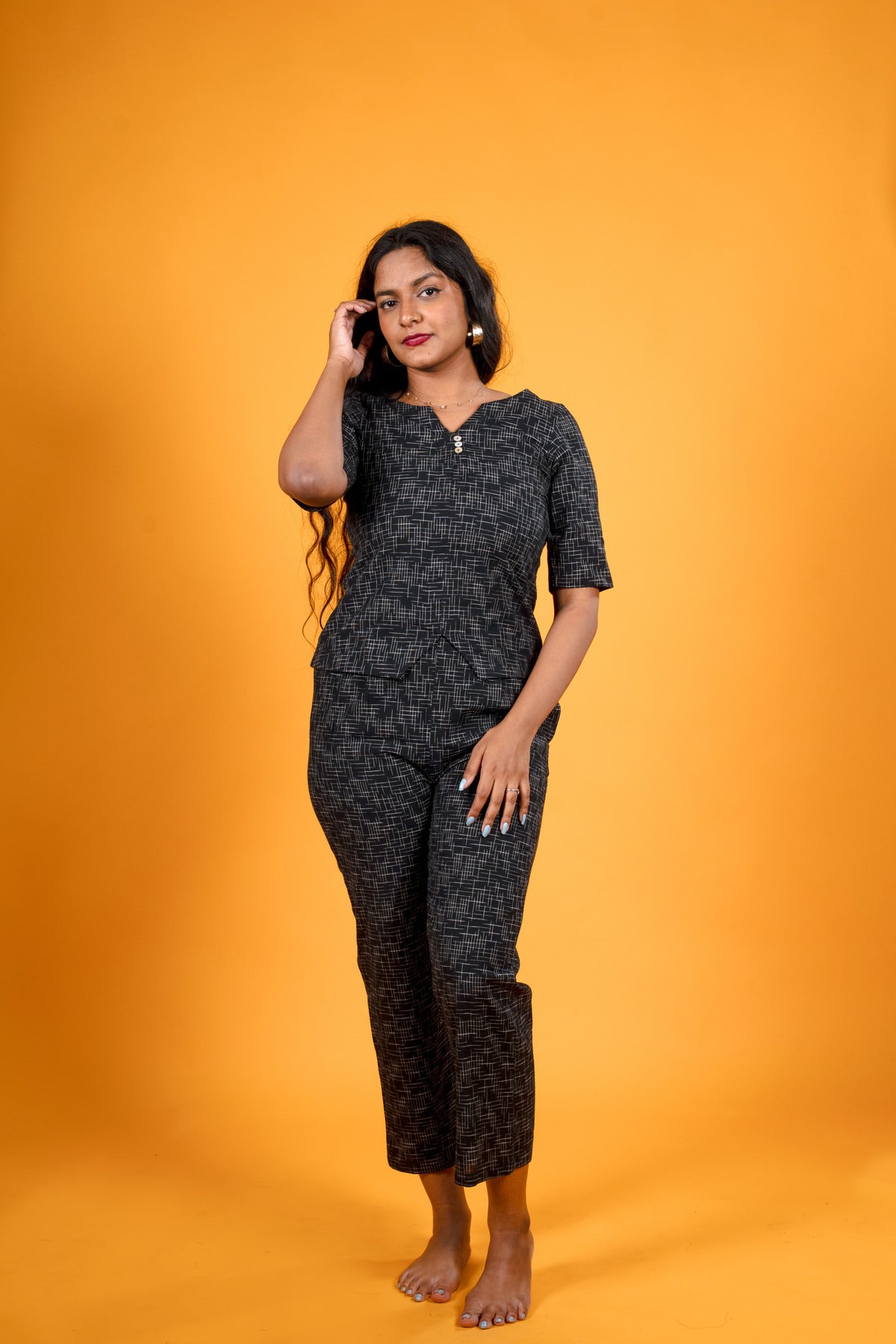 Black Ikat - Co-ord set