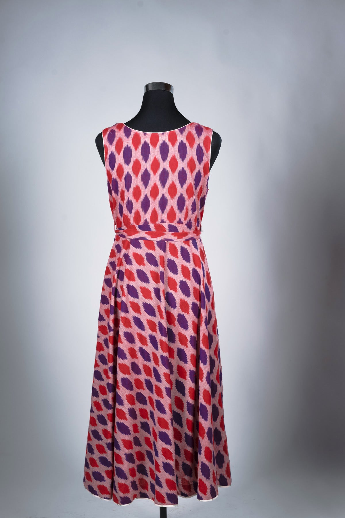 Ikat Purple Dress - Hellen