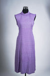 Violet Ikat Dress - Turtle neck