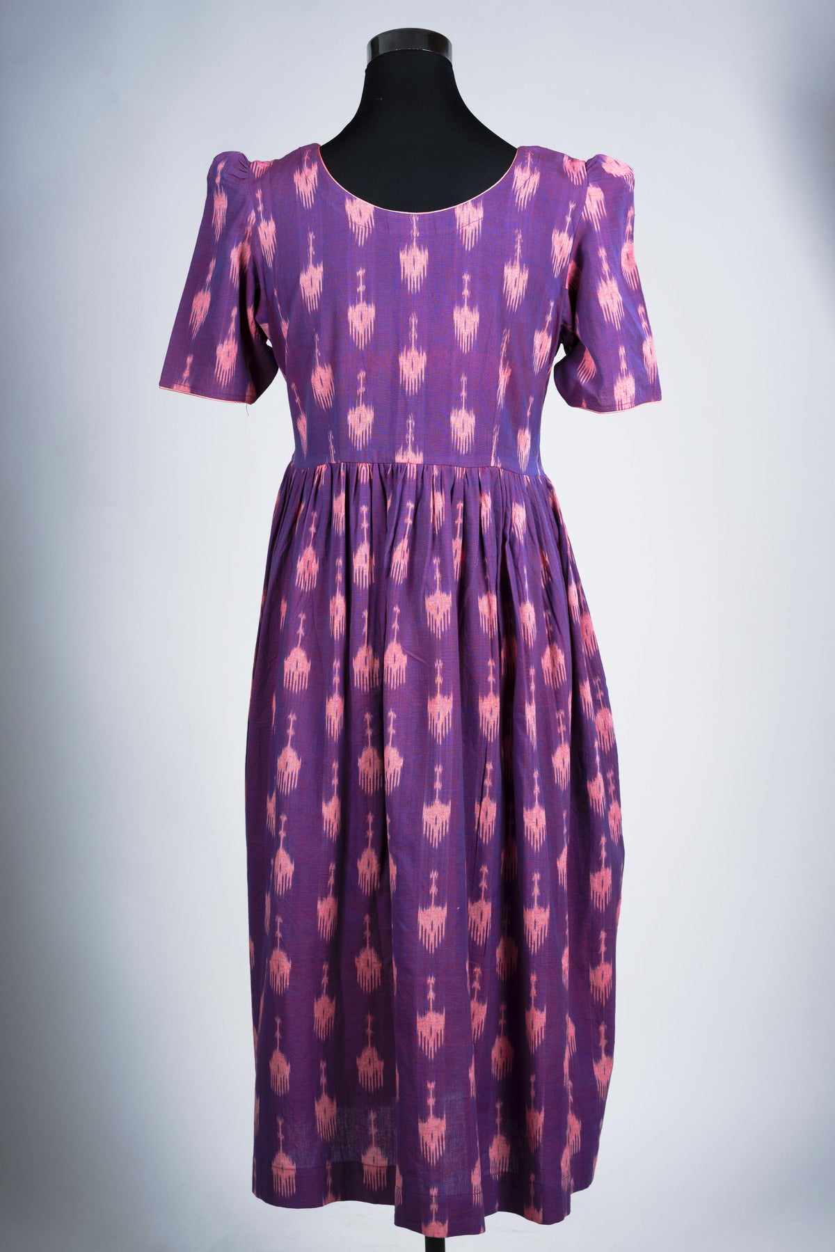 Purple Ikat Dress - Padmini